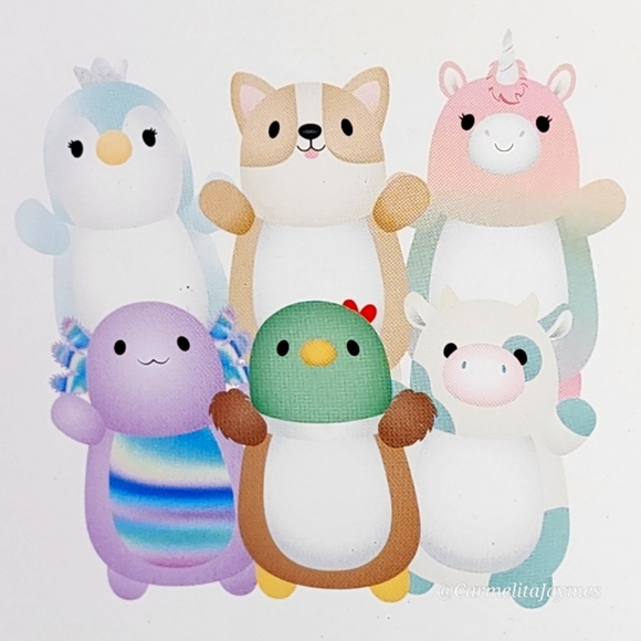 BELANA 🐮 O.G 2021 Blue & Cream Cow HugMee w Fur Belly Original Squishmallow NWT - Picture 7 of 9